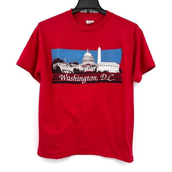 Platinum T’s VTG 80s Single Stitch Washington DC Souvenir T-Shirt Size XL USA - Picture 1 of 9